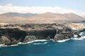 Blick auf die Cuevas de Ajuy, Caleta Negra, Fuerteventura