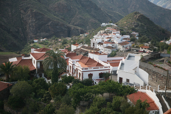 Gran Canaria, Tejeda, Blick Mirador am Plaza Nuestra Señora Del Socorro - mittelmeer-reise-und-meer.de