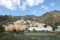 Blick auf den Fußballplatz, GM-1, km 38, Vallehermoso, La Gomera