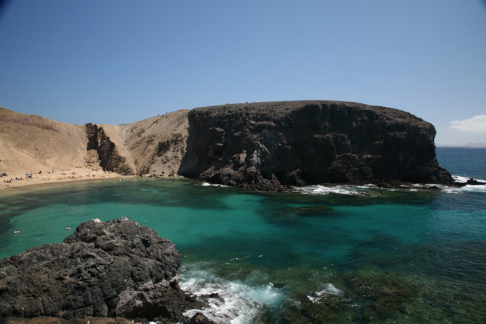Lanzarote, Papagayo Strände, Playa Papagayo, Blick von Norden - mittelmeer-reise-und-meer.de