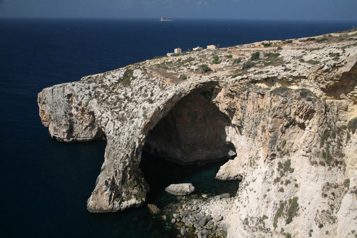 Malta Blaue Grotte Panorama Vom Aussichtspunkt Mittelmeer Reise Und Meer De