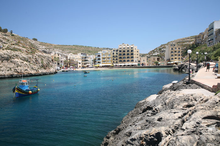 Malta, Xlendi, Gozo, Promenade, Xlendi-Bay - mittelmeer-reise-und-meer.de