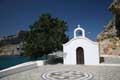 Lindos, Agios Pavlos Kapelle, Blick Akropolis, Rhodos