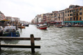 Blick vom Cafe an der Rialtobrücke, Canal Grande, Venedig