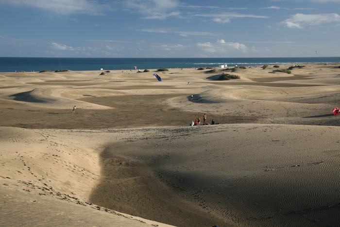 Gran Canaria, Dünen Maspalomas, Windspiel in den Dünen - mittelmeer-reise-und-meer.de