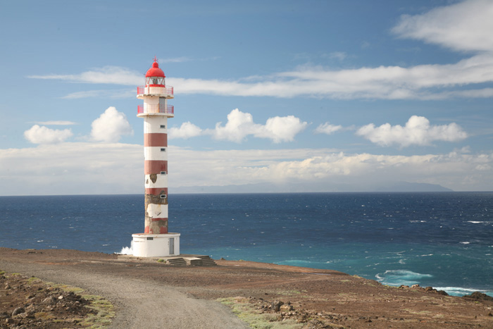 Gran Canaria, Faro de Sardina, Leuchtturm, Silhouette Teneriffa - mittelmeer-reise-und-meer.de