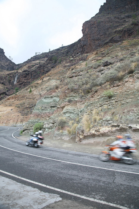 Gran Canaria, GC-200, Motorradfahrer am km 49 - mittelmeer-reise-und-meer.de