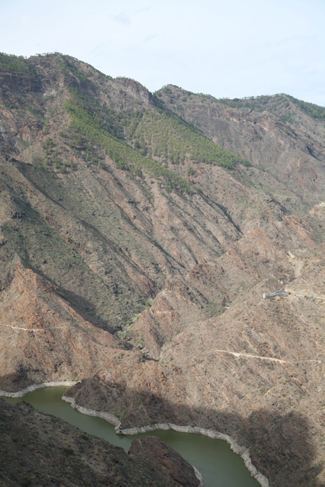 Gran Canaria, GC-606, Blick auf den Presa del Parralillo - mittelmeer-reise-und-meer.de