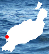 Standort: Lanzarote, Lago Verde, Grüner See - mittlerer Teil