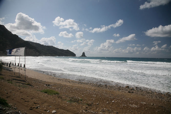 Korfu, Agios Gordios, Sandstrand von Agios Gordios - mittelmeer-reise-und-meer.de