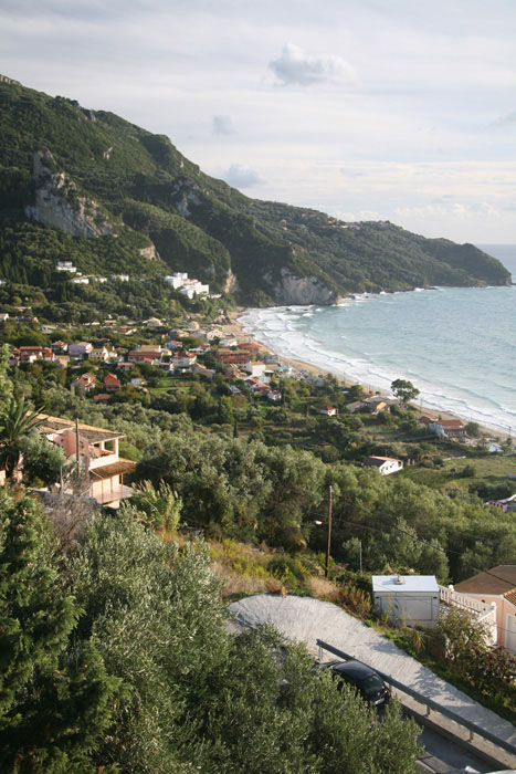 Korfu, Agios Gordios, Blick von der Sonnenterrasse des Bel Vedere - mittelmeer-reise-und-meer.de