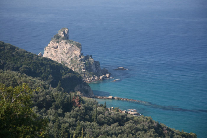 Korfu, Pentati, Agios Mattheos, Aussicht Pentati auf die Nadel - mittelmeer-reise-und-meer.de