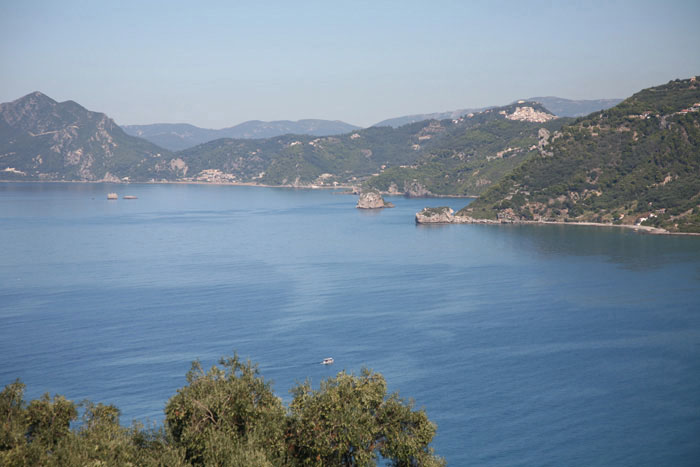 Korfu, Pentati, Agios Mattheos, Pentati, Blick in Richtung Pelekas - mittelmeer-reise-und-meer.de