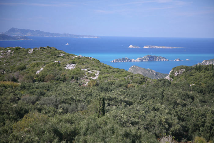 Korfu, Kap Drastis, Peroulades, Inselblick während Anfahrt nach Sidari - mittelmeer-reise-und-meer.de