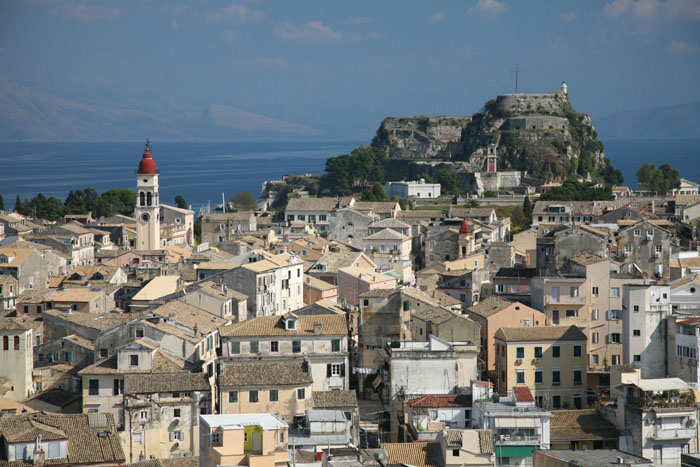 Korfu, Korfu-Stadt (Kerkyra), Neue Festung, Blick auf Alte Festung - mittelmeer-reise-und-meer.de