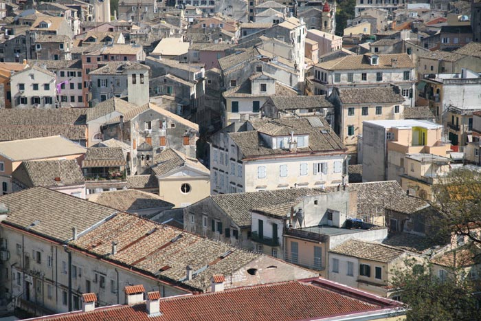 Korfu, Korfu-Stadt (Kerkyra), Neue Festung, Blick auf Korfu-Stadt - mittelmeer-reise-und-meer.de