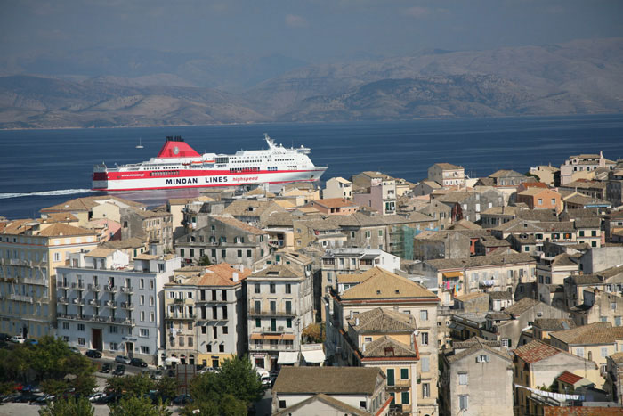 Korfu, Korfu-Stadt (Kerkyra), Neue Festung, Blick auf Korfu-Stadt - mittelmeer-reise-und-meer.de