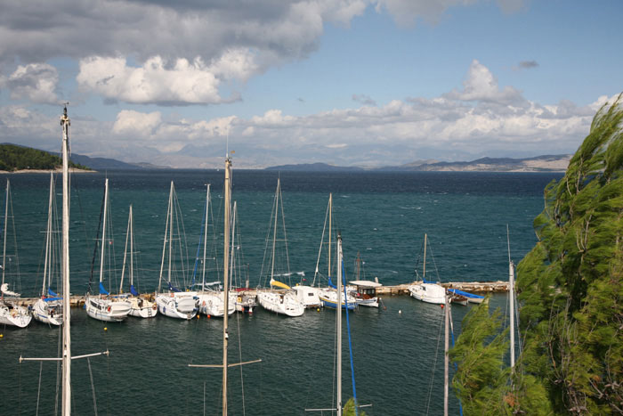 Korfu, Korfu-Stadt (Kerkyra), Blick von Alter Festung, Ptychia Nisida - mittelmeer-reise-und-meer.de