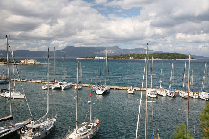 Korfu, Korfu-Stadt (Kerkyra), Blick von Alter Festung, Ptychia Nisida - mittelmeer-reise-und-meer.de