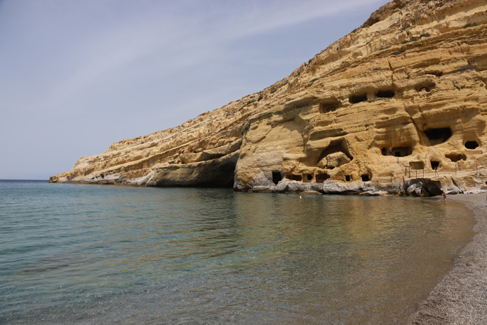 Kreta, Matala, Felsenhöhlen (1) - mittelmeer-reise-und-meer.de