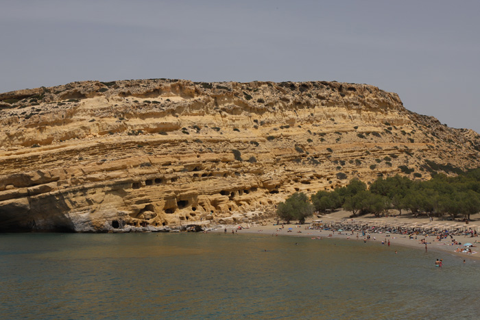 Kreta, Matala, Felsenhöhlen (1) - mittelmeer-reise-und-meer.de