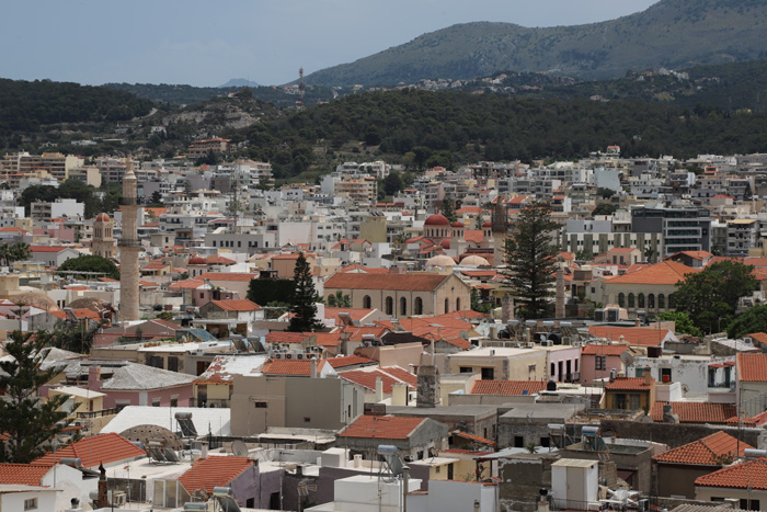 Kreta, Rethymno, Fortezza (Zitadelle) Blick Zentrum - mittelmeer-reise-und-meer.de