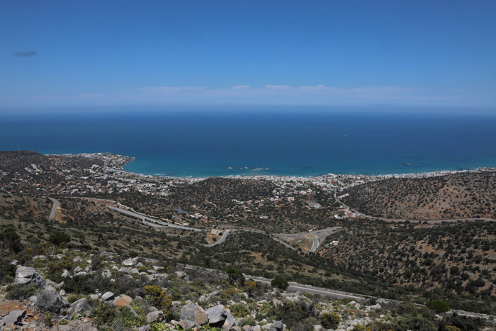 Kreta, Aussichtspunkt über Malia, Kreisverkehr vor Stalis - mittelmeer-reise-und-meer.de