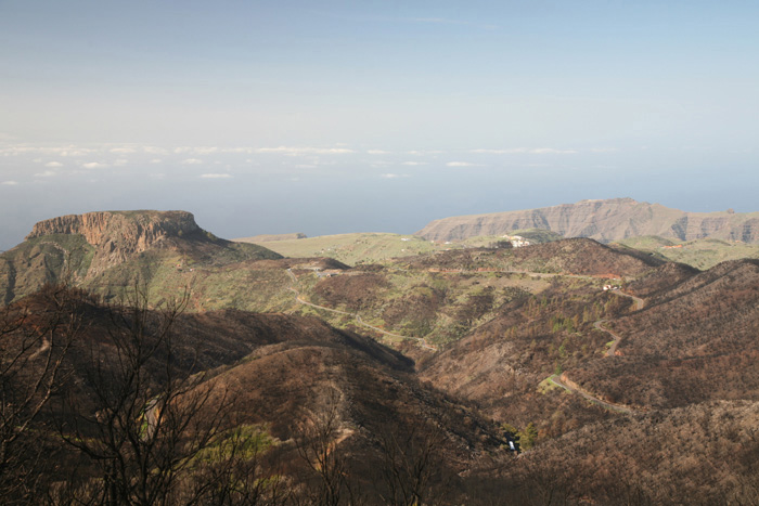 La Gomera, Alto de Garajonay, Gipfel, Blick nach Westen - mittelmeer-reise-und-meer.de