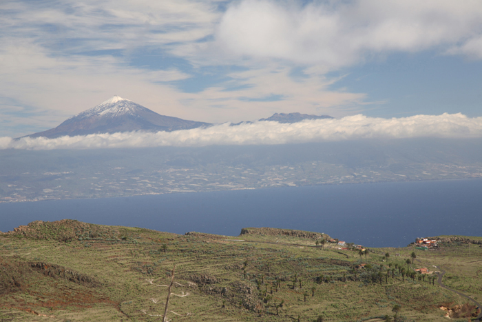 La Gomera, Pico del Teide, Panorama vom km 13 der GM-1 - mittelmeer-reise-und-meer.de