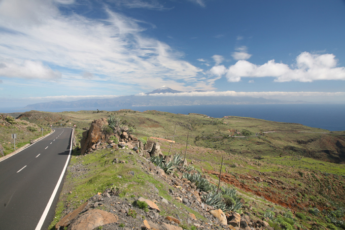 La Gomera, Pico del Teide, Panorama vom km 13 der GM-1 - mittelmeer-reise-und-meer.de