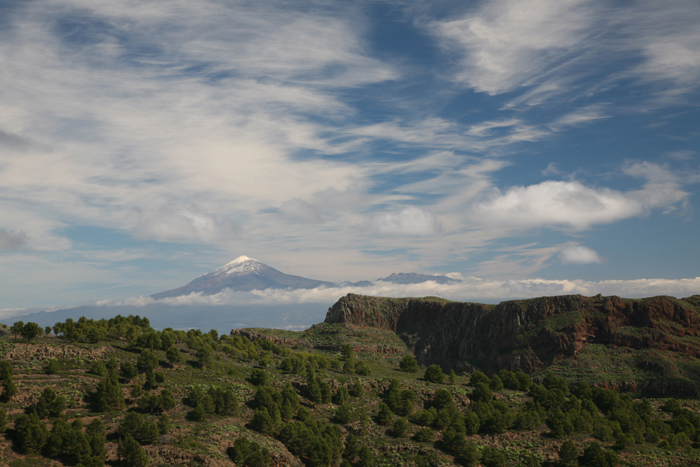 La Gomera, Pico del Teide, Blick vom km 4,4 der GM-3 - mittelmeer-reise-und-meer.de