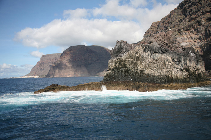 La Gomera, Bootstour Süden, Blick auf Vueltas - mittelmeer-reise-und-meer.de