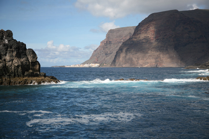 La Gomera, Bootstour Süden, Blick auf Vueltas - mittelmeer-reise-und-meer.de