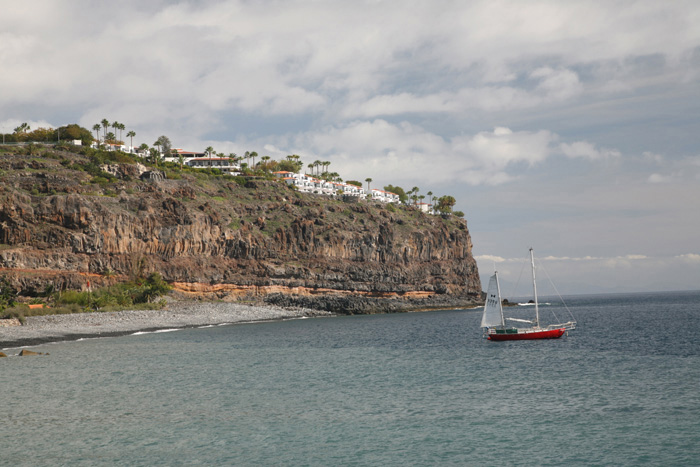 La Gomera, Playa de Santiago, Avendia Maritima, Blick Lomada de Tecina - mittelmeer-reise-und-meer.de