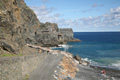 Strand, Blick Castillo del Mar, Playa de Vallehermoso, La Gomera