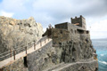 Playa de Vallehermoso, Castillo del Mar, Panorama, Bucht, La Gomera