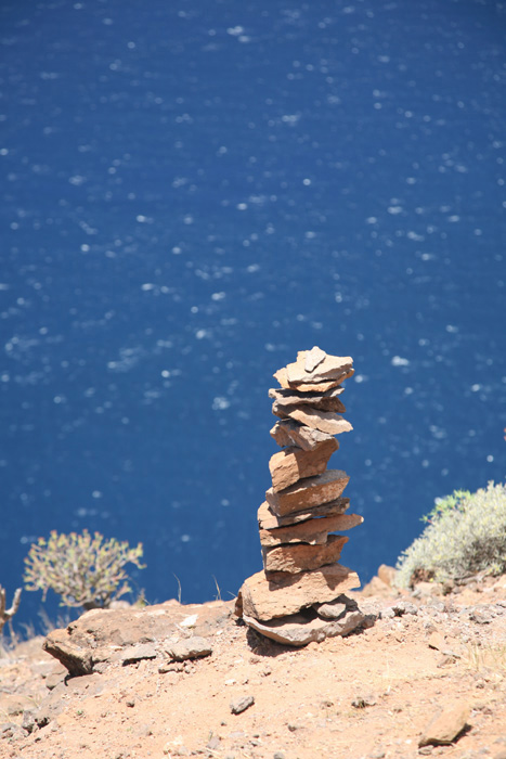 La Gomera, Sabina de La Mérica, Kunstwerk, Steinturm - mittelmeer-reise-und-meer.de