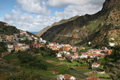 Blick ins Tal vom km 39,3 der GM-1, Vallehermoso, La Gomera