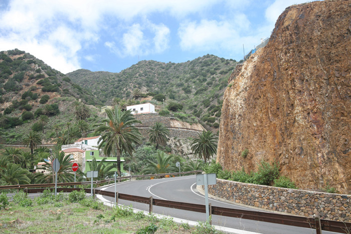 La Gomera, Vallehermoso, GM-1, km 40,5, Zufahrt aus Richtung Süden - mittelmeer-reise-und-meer.de