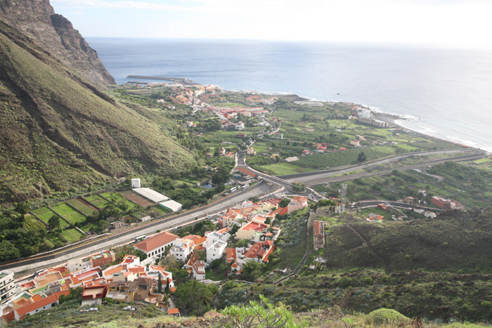 La Gomera, Vueltas, Valle Gran Rey, Unteres Valle von oben - mittelmeer-reise-und-meer.de