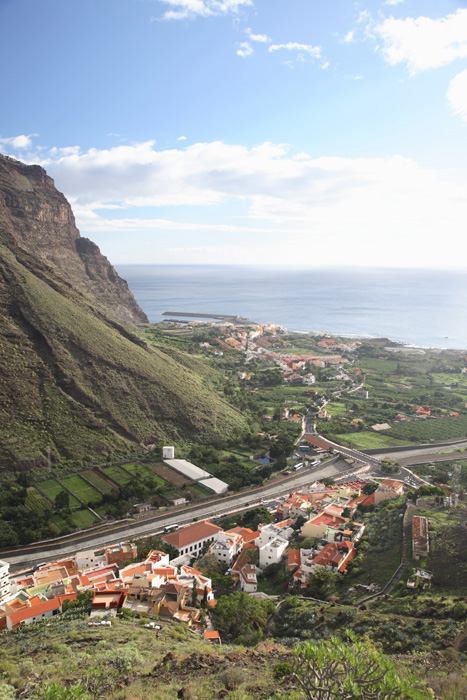 La Gomera, Vueltas, Valle Gran Rey, Unteres Valle von oben - mittelmeer-reise-und-meer.de