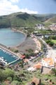 Blick vom Parador auf den Strand, San Sebastian de La Gomera, La Gomera