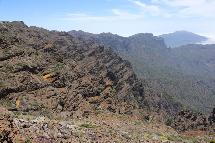 La Palma, LP-4, Mirador de Los Ardenes, Blick Cumbre Vieja - mittelmeer-reise-und-meer.de