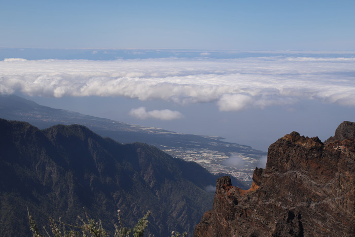 La Palma, Roque de los Muchachos, Wolken-'Wasserfall' - mittelmeer-reise-und-meer.de
