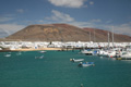 Isla Graciosa, Marina und Sandstrand in Caleta del Sebo, Lanzarote