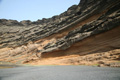 Gesteinsschichten, Lago Verde, Lanzarote