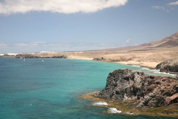 Lanzarote, Papagayo Strände, Panorama Steilküste, Weststrände - mittelmeer-reise-und-meer.de