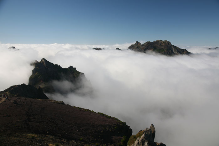Madeira, Pico de Arieiro, Wolkenband in den Abendstunden - mittelmeer-reise-und-meer.de