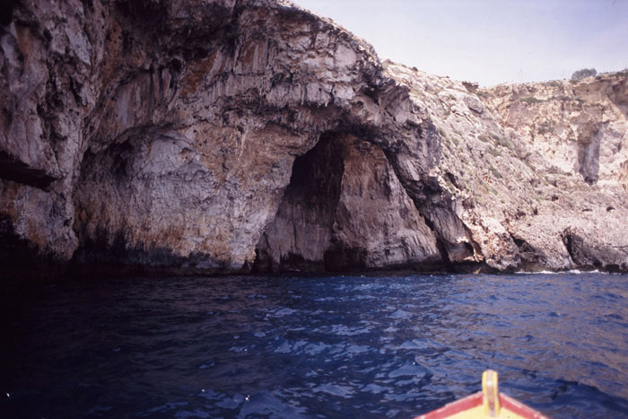 Malta, Blaue Grotte, Bootstour, Fotos 3, 4, 5,  Blick Höhle - mittelmeer-reise-und-meer.de