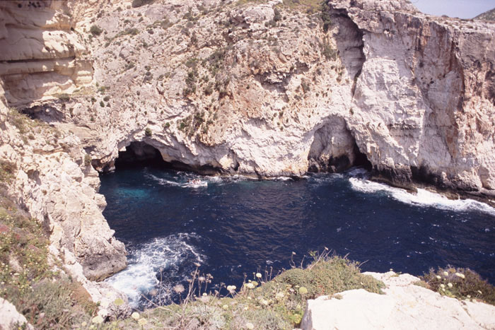 Malta, Blaue Grotte, Steilküste Foto 4 - mittelmeer-reise-und-meer.de